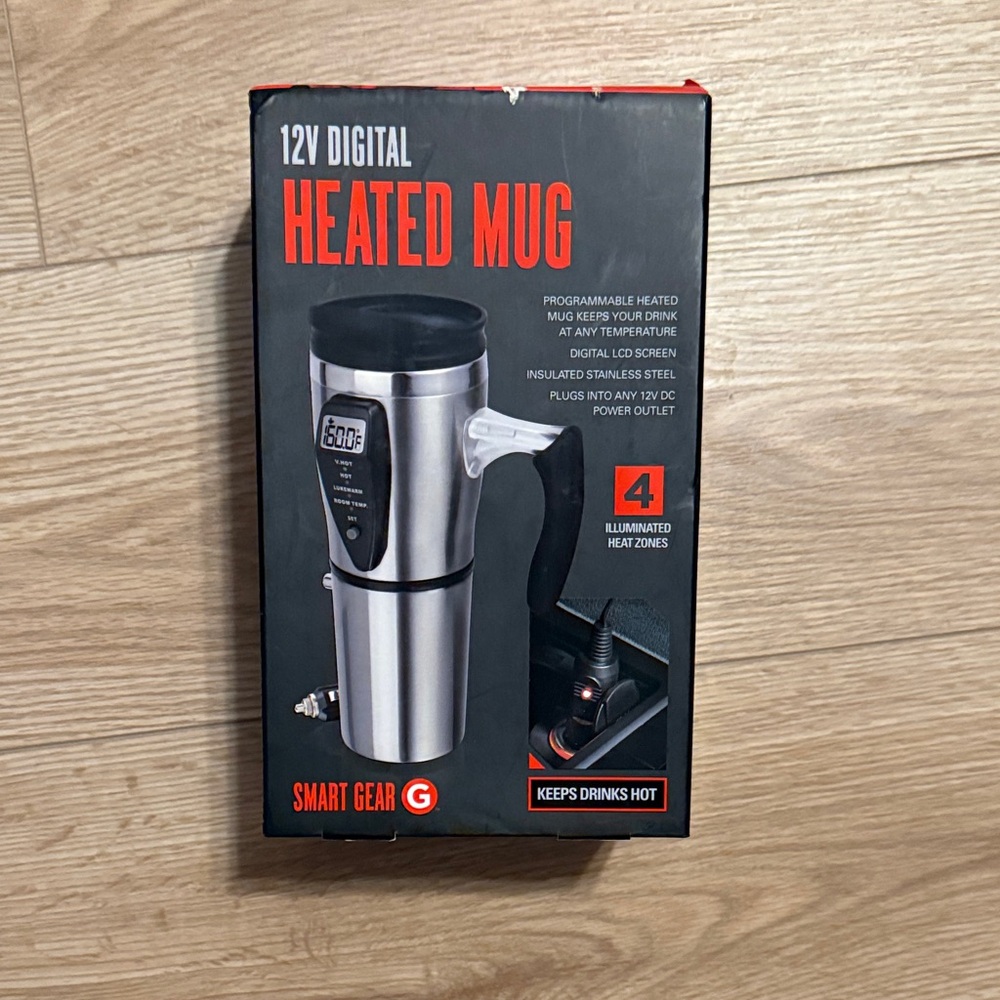 Smart Gear 12V Digital Heated Mug car plug in